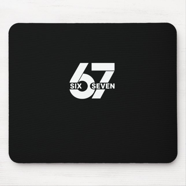 67 Six Seven Meme Pullover Hoodie  Mouse Pad (Front)