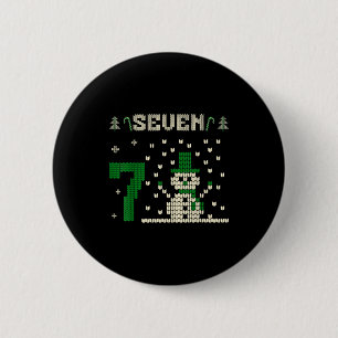 67 Six Seven Meme Snowman Christmas Couple Matchin 6 Cm Round Badge