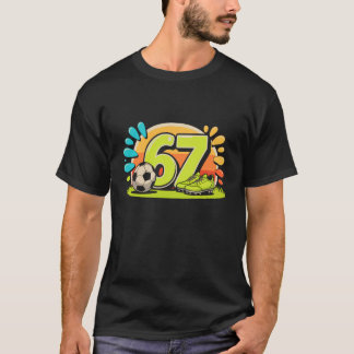 67 Six Seven Soccer Football Meme Boys Men Women T-Shirt
