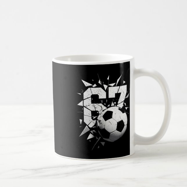 67 Six Seven Soccer Gen Alpha Brainrot Meme  Coffee Mug (Right)