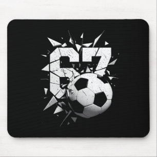 67 Six Seven Soccer Gen Alpha Brainrot Meme  Mouse Pad