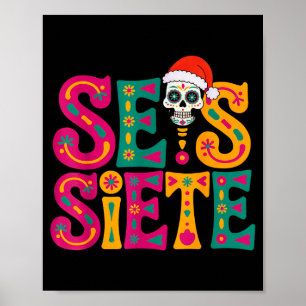 67 Six Seven Spanieacher Bilingual Seis Siete Chri Poster