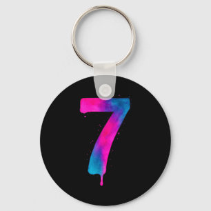67 Sixty Seven Halloween Costume Colorful Funny 6 Key Ring