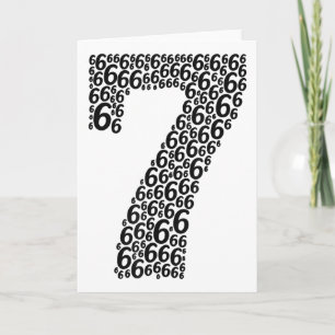 67 Sixty Seven Halloween Costume Design Funny 6 7 Card