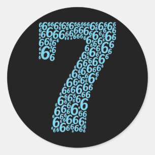 67 Sixty Seven Halloween Costume Design Funny 6 7  Classic Round Sticker