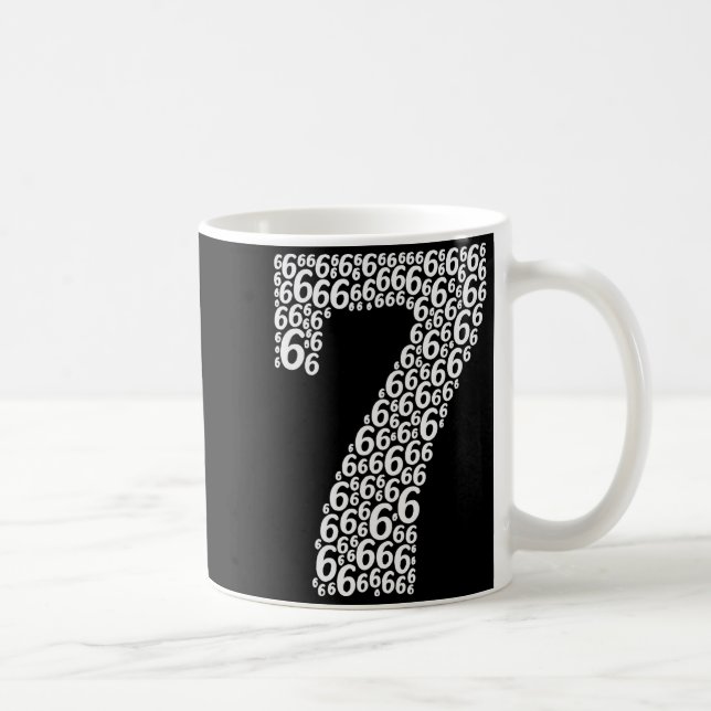 67 Sixty Seven Halloween Costume Design Funny 6 7  Coffee Mug (Right)
