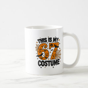 67 Sixty Seven Halloween Costume Design Funny 6 7 Coffee Mug