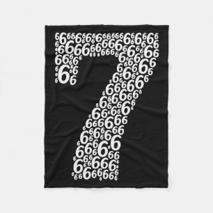 67 Sixty Seven Halloween Costume Design Funny 6 7 Fleece Blanket