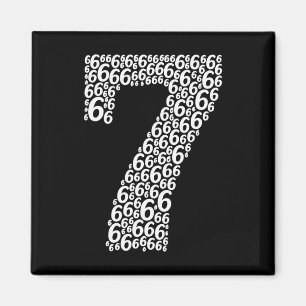 67 Sixty Seven Halloween Costume Design Funny 6 7 Magnet