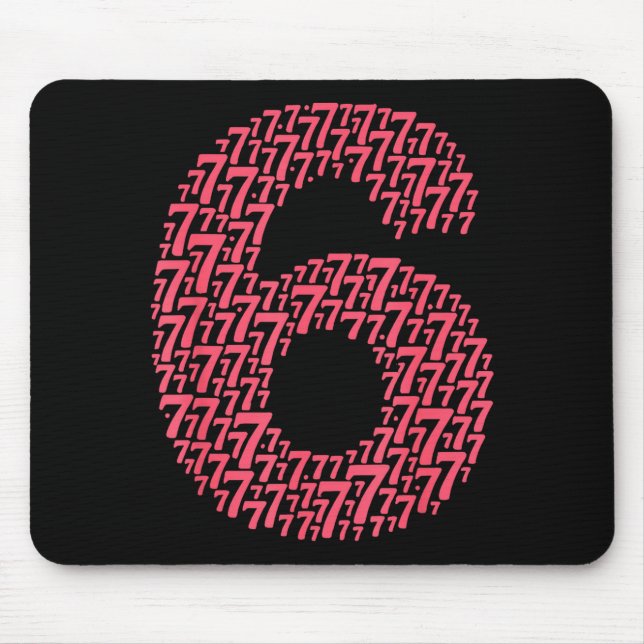 67 Sixty Seven Halloween Costume Design Funny 6 7  Mouse Pad (Front)
