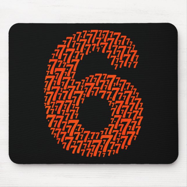 67 Sixty Seven Halloween Costume Design Funny 6 7  Mouse Pad (Front)