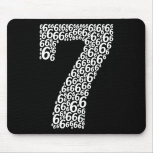 67 Sixty Seven Halloween Costume Design Funny 6 7 Mouse Pad
