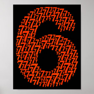 67 Sixty Seven Halloween Costume Design Funny 6 7 Poster