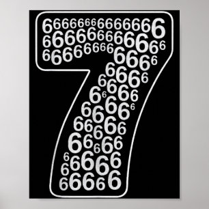 67 Sixty Seven Halloween Costume Design Funny 6 7  Poster