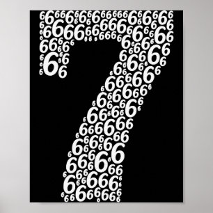 67 Sixty Seven Halloween Costume Design Funny 6 7 Poster