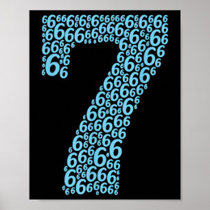 67 Sixty Seven Halloween Costume Design Funny 6 7 Poster