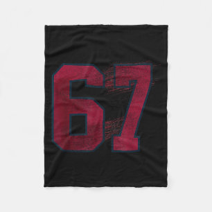 67 Sixty Seven Halloween Costume Flying Bats Funny Fleece Blanket