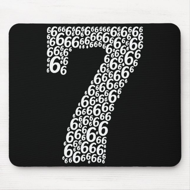 67 Sixty Seven Halloween Costume Funny Meme  Mouse Pad (Front)