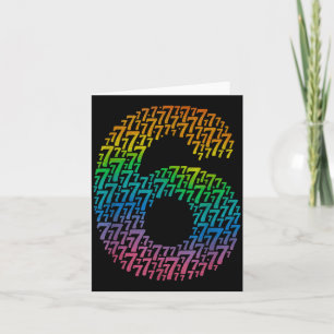 67 Sixty Seven Halloween Costume Rainbow Funny 6 7 Card