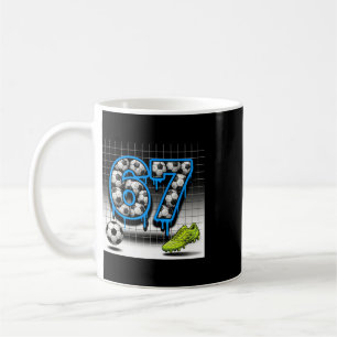 67 Soccer Ball Goalie Net And Gloves For Players _ Coffee Mug