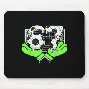 67 Soccer Ball Goalie Net And Gloves For Players _ Mouse Pad