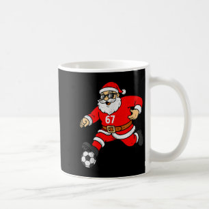 67 Soccer Santa Six Seven Meme Christmas Sport Men Coffee Mug