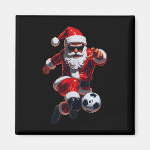 67 Soccer Santa Six Seven Meme Christmas Sport Men Magnet