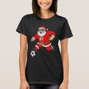 67 Soccer Santa Six Seven Meme Christmas Sport Men T-Shirt