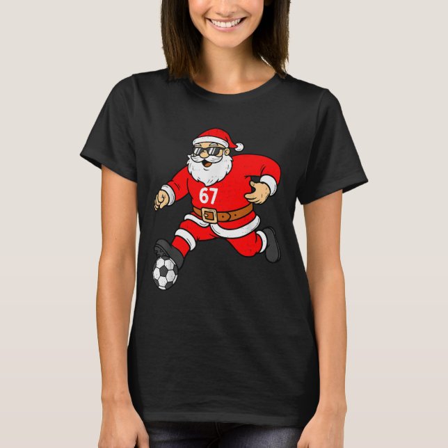 67 Soccer Santa Six Seven Meme Christmas Srt Men B T-Shirt (Front)