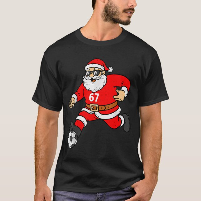 67 Soccer Santa Six Seven Meme Christmas Srt Men B T-Shirt (Front)