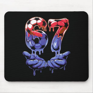 67 Soccer Shirt For Boys — Kids 67 T Shirt, Soccer Mouse Pad