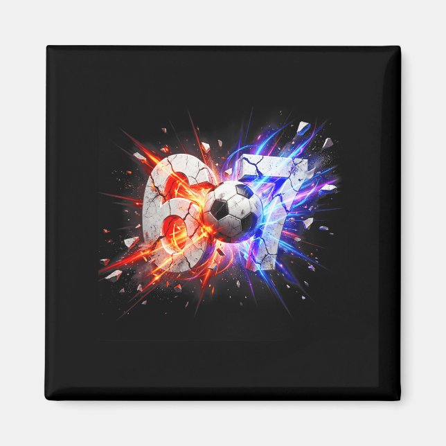 67 Soccer Six Seven 6 7 Meme 67  Magnet (Front)