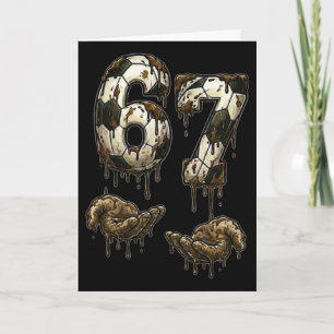 67 Soccer Six Seven Soccer 6 7 Kids Boys Girls Fun Card