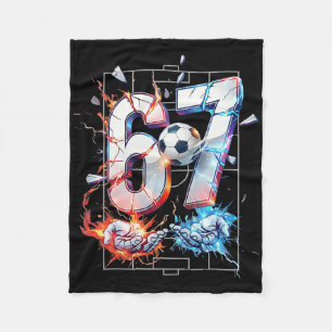 67 Soccer Six Seven Soccer 6 7 Kids Boys Girls Fun Fleece Blanket