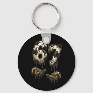 67 Soccer Six Seven Soccer 6 7 Kids Boys Girls Fun Key Ring