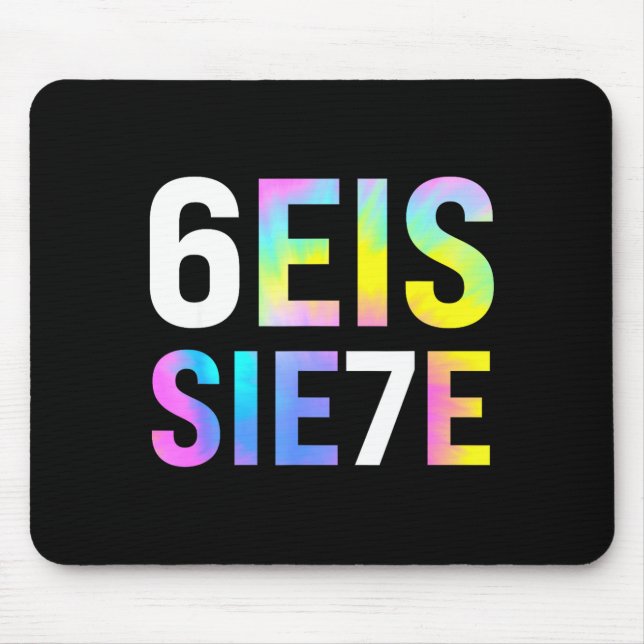 67 Spanish Meme Seis Siete Six Seven Funny Spaniea Mouse Pad (Front)