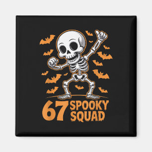 67 Spooky Squad Halloween Skeleton 6 7 Meme Six Se Magnet