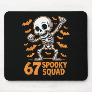 67 Spooky Squad Halloween Skeleton 6 7 Meme Six Se Mouse Pad