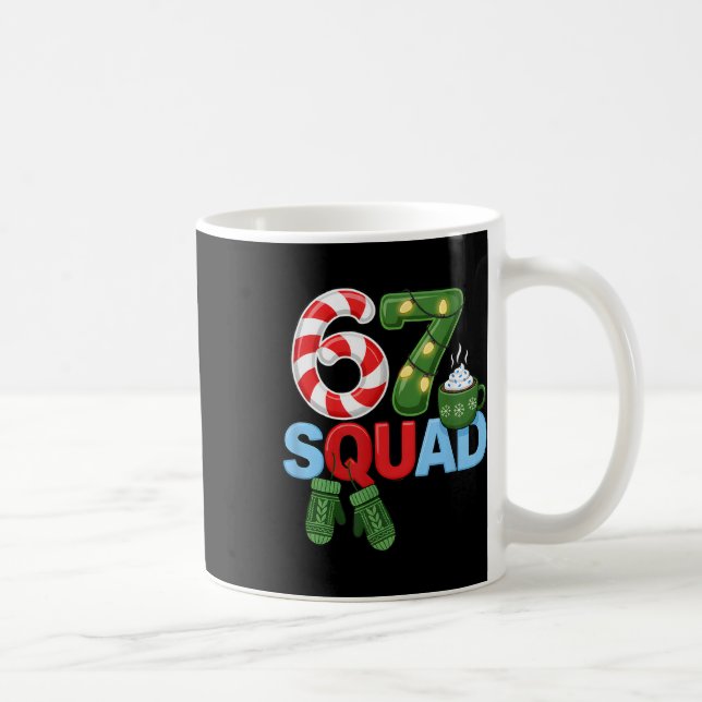 67 Squad Christmas Design Cute Holiday  Coffee Mug (Right)