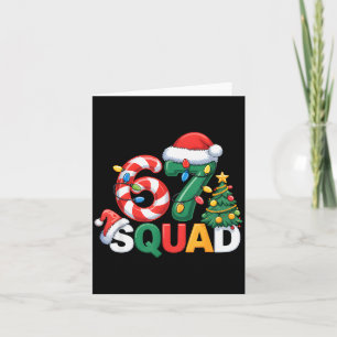 67 Squad Squad Teacher Christmas Design Funny 67 Card