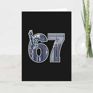 67 Statue Liberty Empire State Graphic  Card