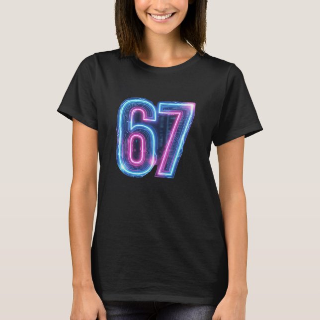 67 Streetwear Graphic T-Shirt Design (Front)