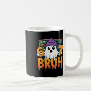 67 Teacher Ghost Six Seven Meme Math Equation Bruh Coffee Mug