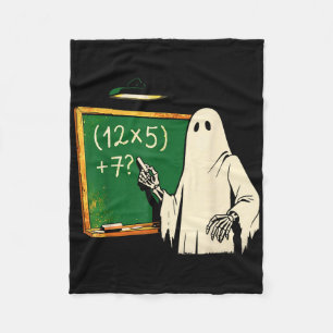 67 Teacher Halloween Ghost Six Seven Meme Brainrot Fleece Blanket
