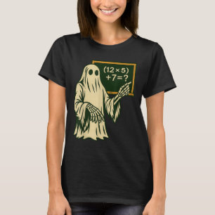 67 Teacher Halloween Ghost Six Seven Meme Brainrot T-Shirt