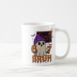 67 Teacher Halloween Ghost Six Seven Meme Math Equ Coffee Mug