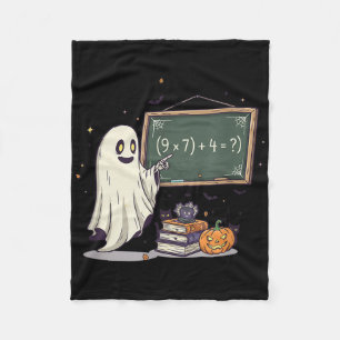 67 Teacher Halloween Ghost Six Seven Meme Math Jok Fleece Blanket
