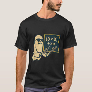 67 Teacher Halloween Skeleton Ghost Six Seven Meme T-Shirt