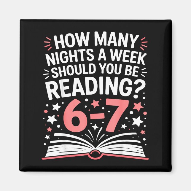 67 Teacher How Many Nights A Week Should You Be Re Magnet (Front)