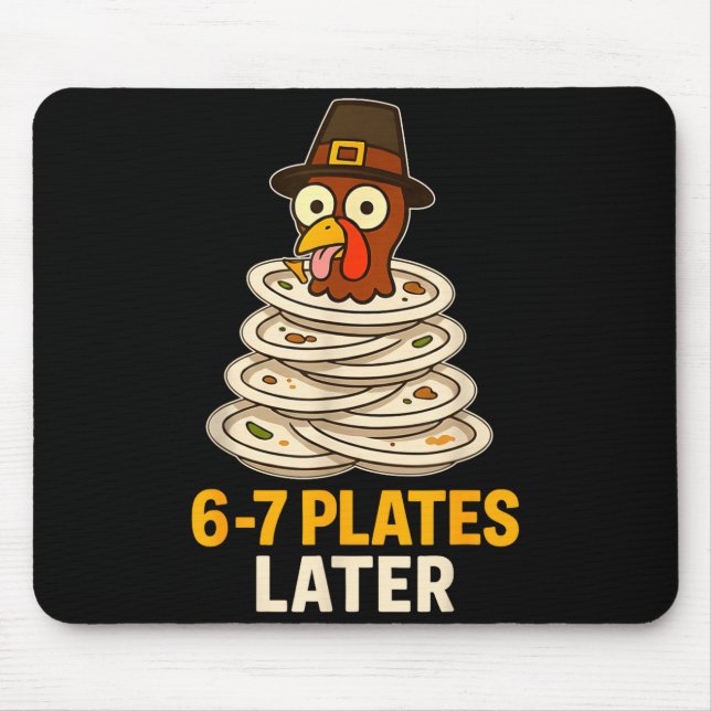 67 Thanksgiving Funny Turkey 6-7 Meme Six Seven Bo Mouse Pad (Front)